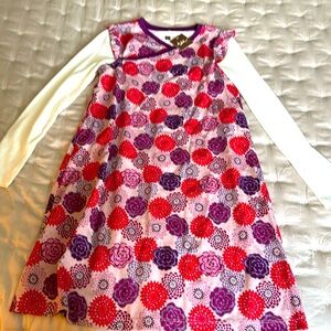 NWT Beautiful cap sleeve back to school floral dress from TeaCollection Size 12